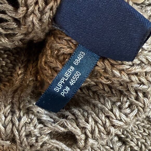 Ralph Lauren Sport 100% Linen Cardigan Sweater Size S Open Knit Feminine Neutral - Picture 9 of 16